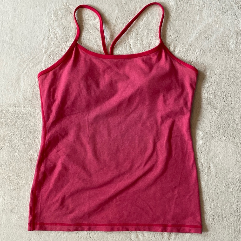 Pink LuluLemon tank top